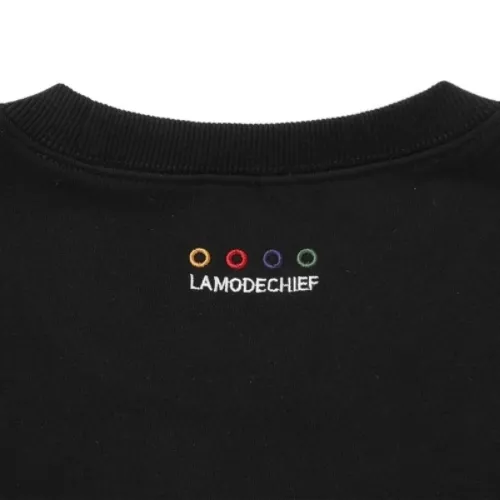 LAMODECHIEF  |Unisex Street Style Long Sleeves Logo Sweatshirts