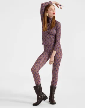 Leggings in Sovereign Mini Purple for Women | La DoubleJ