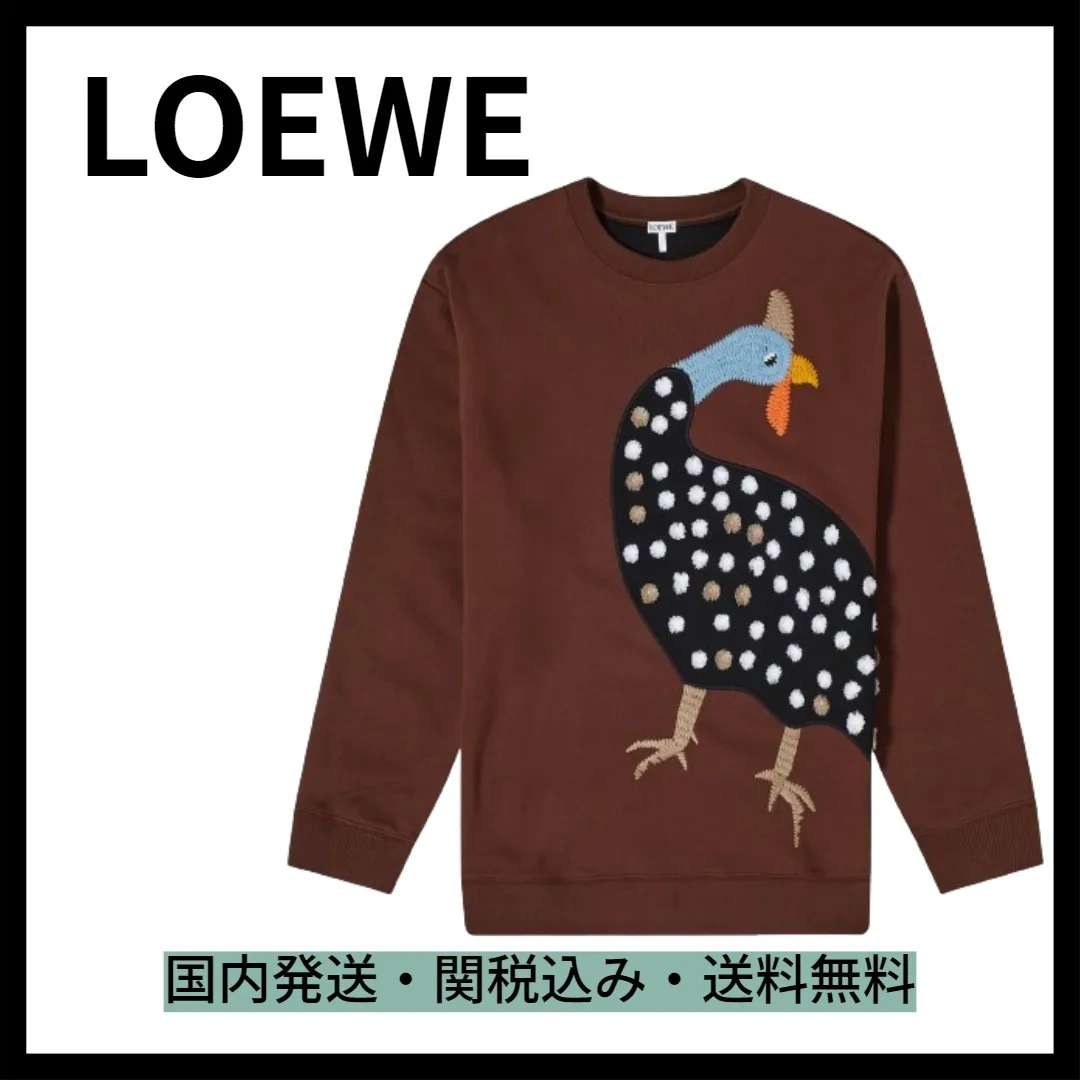 LOEWE  |Crew Neck Monogram Unisex Long Sleeves Plain