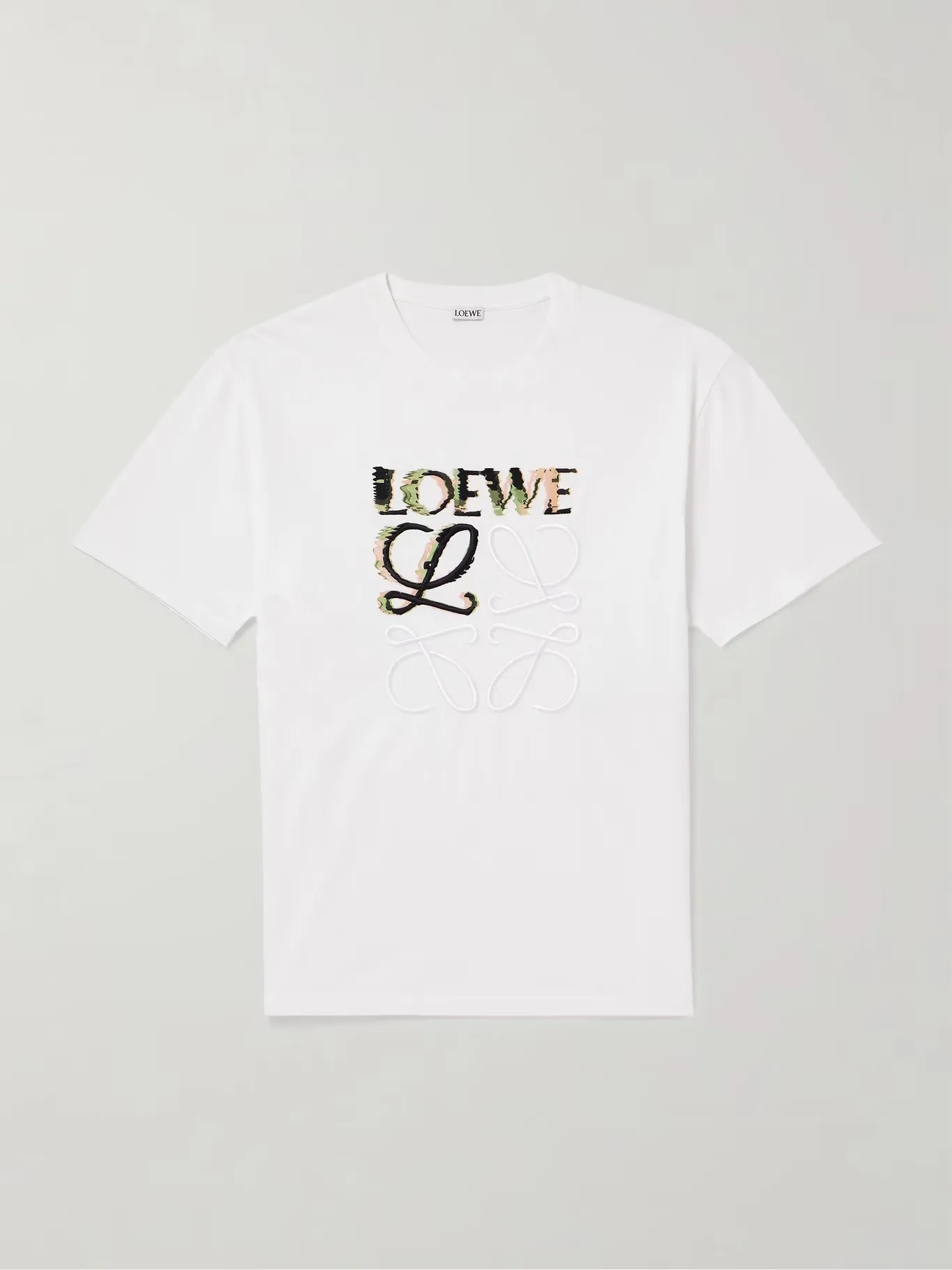 LOEWE  |Crew Neck Pullovers Unisex Street Style Cotton Short Sleeves