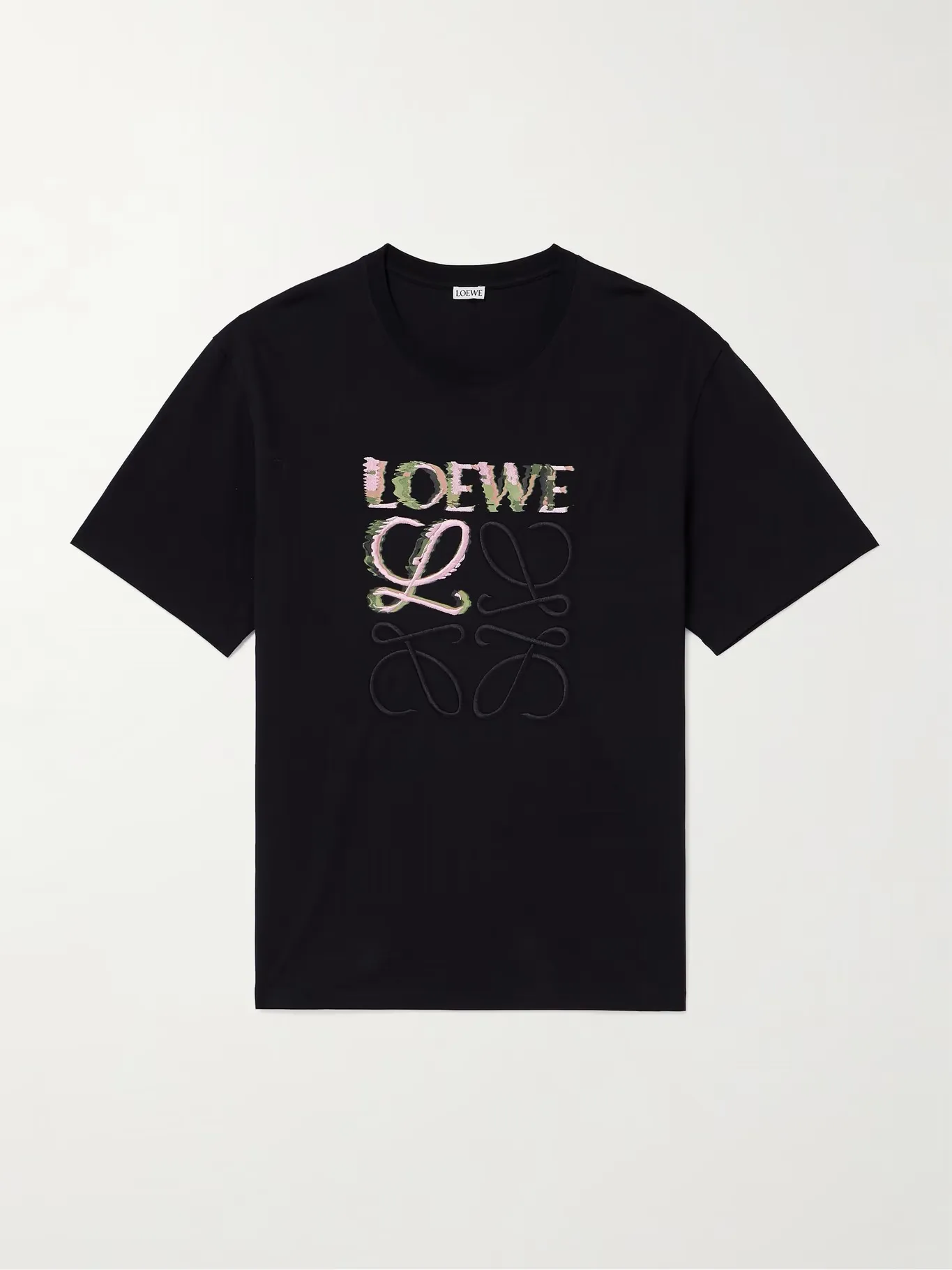 LOEWE  |Crew Neck Pullovers Unisex Street Style Cotton Short Sleeves