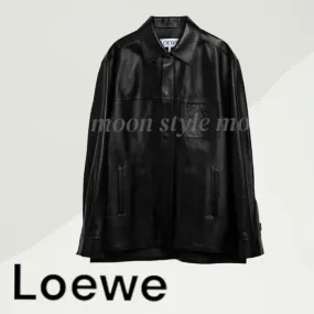 LOEWE  |Long Sleeves Plain Luxury Shirts