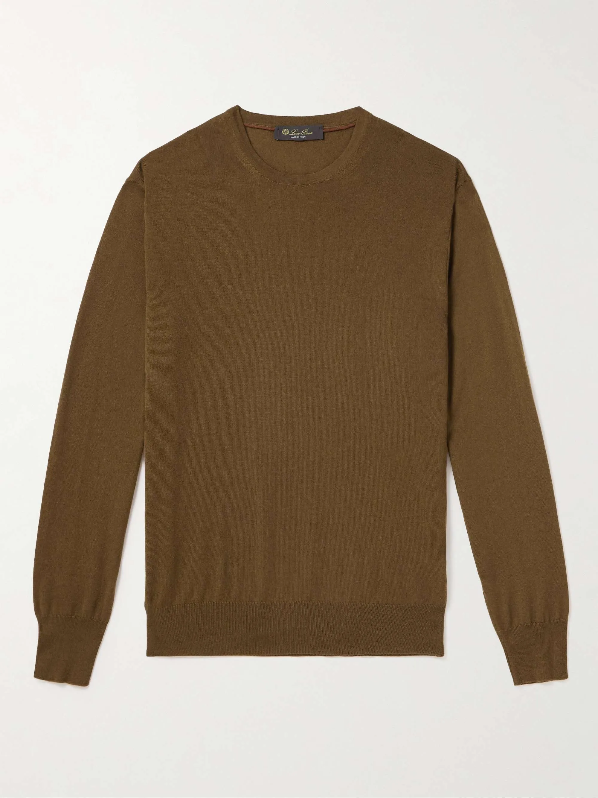 Loro Piana  |Pullovers Cashmere Street Style Boat Neck Long Sleeves Plain