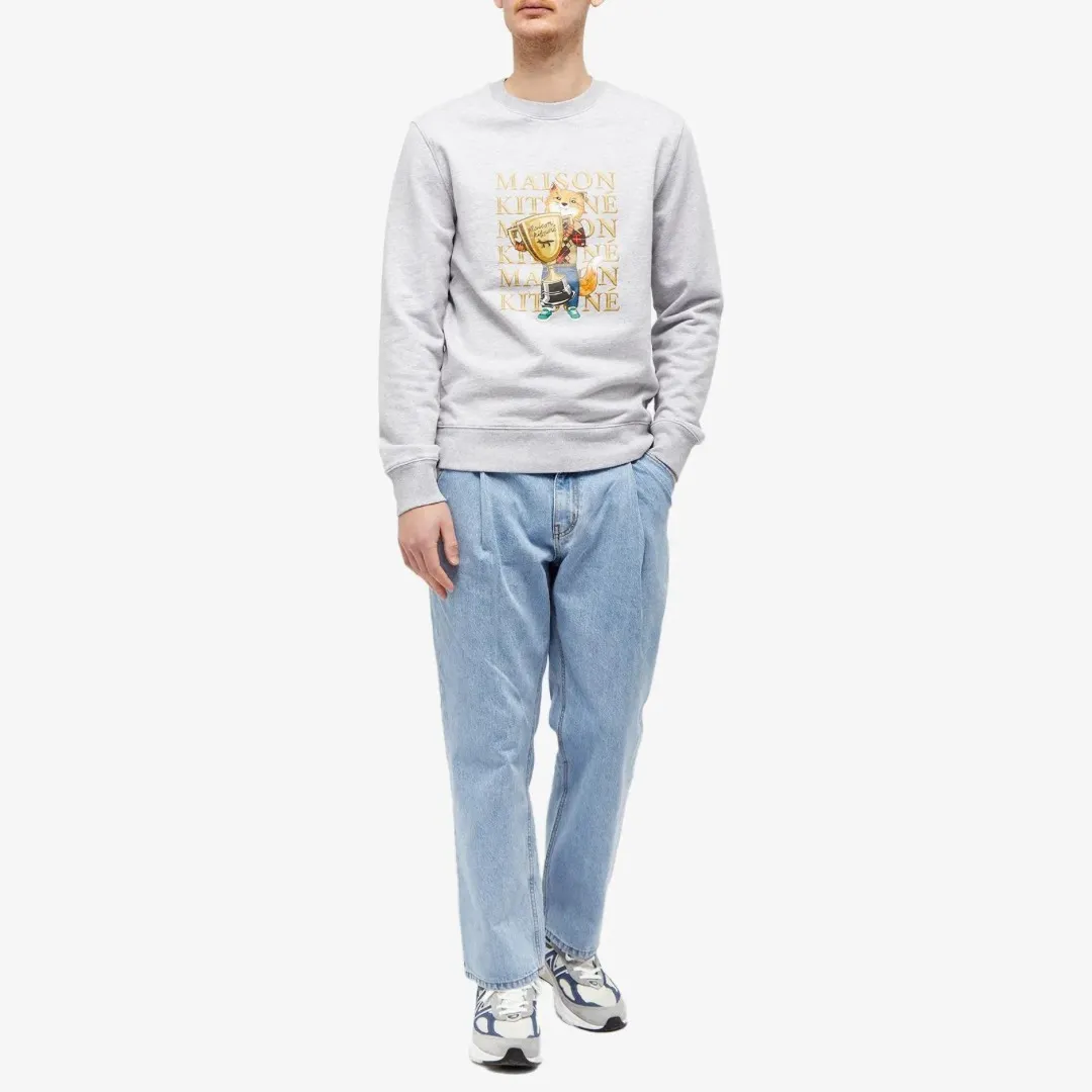 MAISON KITSUNE  |Crew Neck Pullovers Unisex Long Sleeves Plain