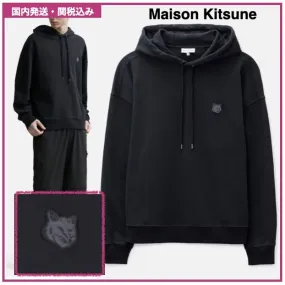 MAISON KITSUNE  |Pullovers Street Style Long Sleeves Plain Cotton Logo