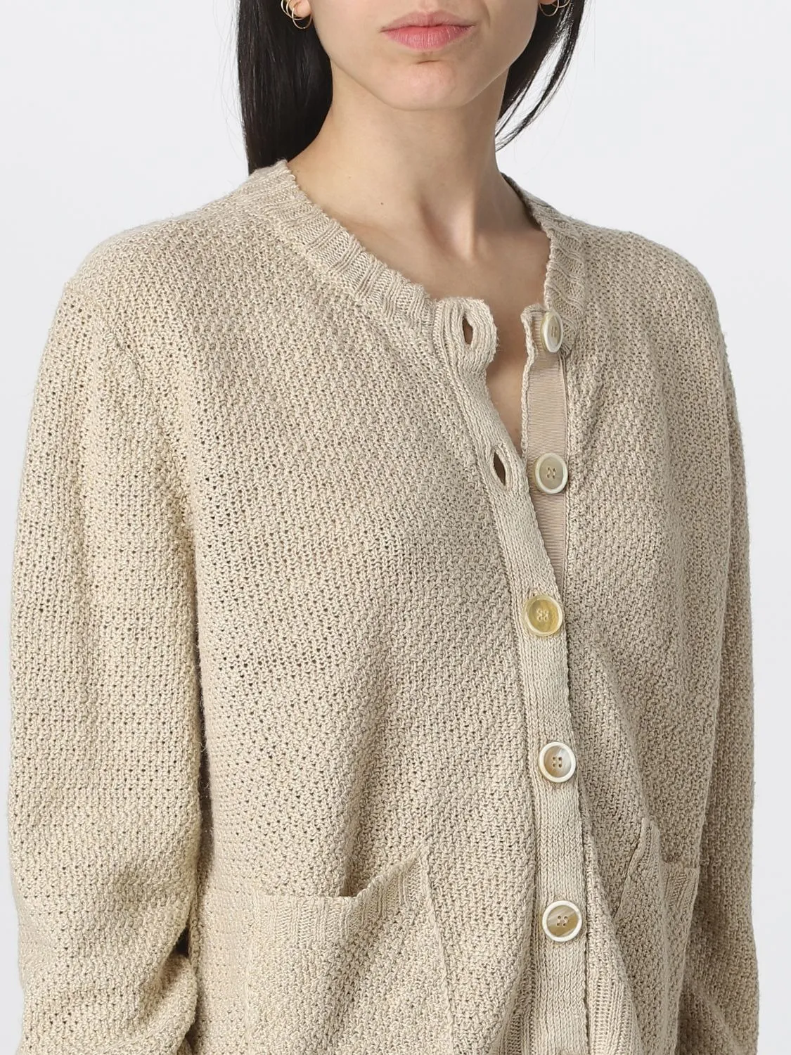 Maison Margiela  |Linen Long Sleeves Cardigans