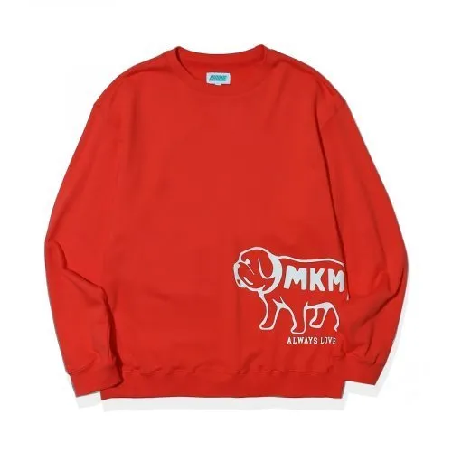 MARKM  |Unisex Street Style Long Sleeves Plain Logo Sweatshirts