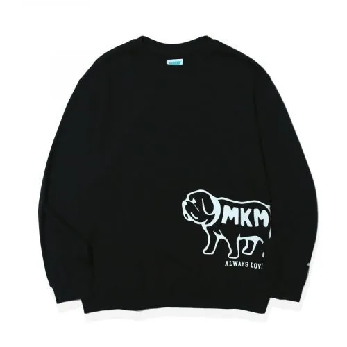 MARKM  |Unisex Street Style Long Sleeves Plain Logo Sweatshirts