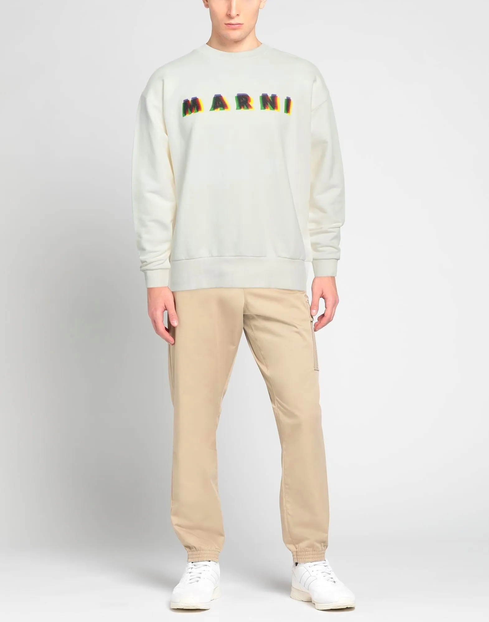 MARNI  |Crew Neck Pullovers Unisex Street Style Long Sleeves Cotton