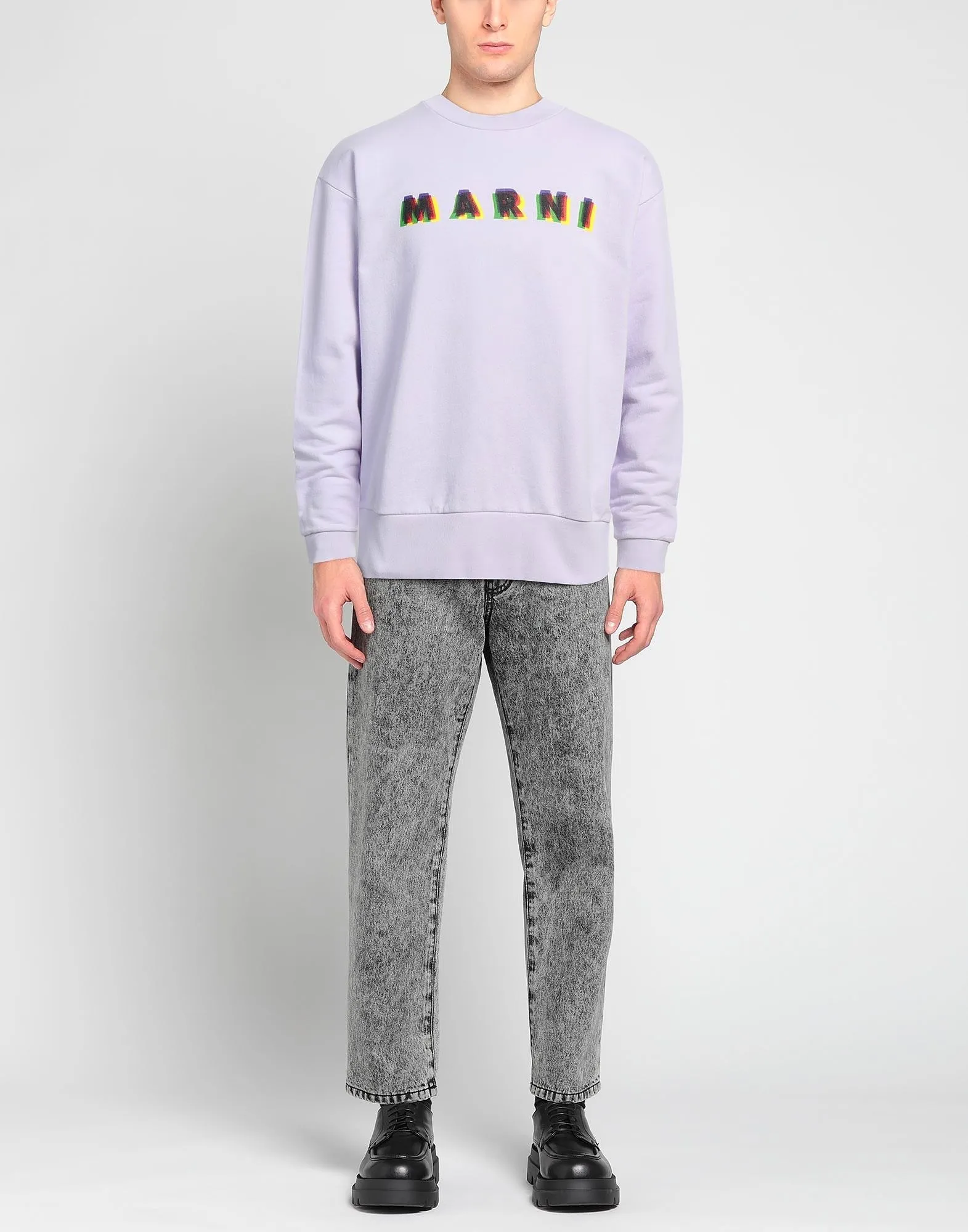 MARNI  |Crew Neck Pullovers Unisex Street Style Long Sleeves Cotton