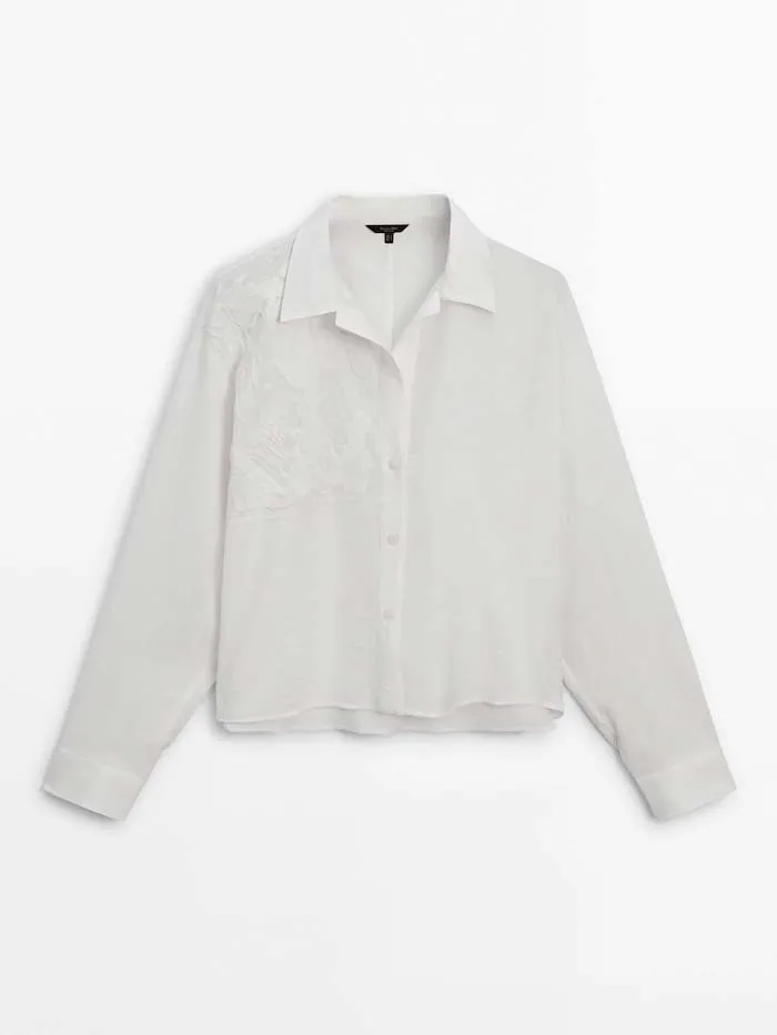 Massimo Dutti  |Long Sleeves Shirts & Blouses