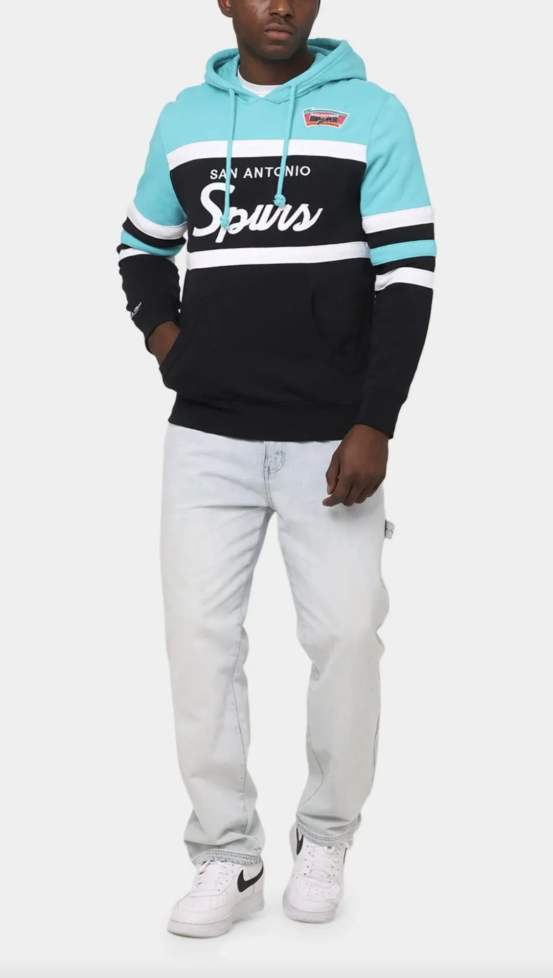 Mitchell&Ness  |Pullovers Street Style Long Sleeves Plain Cotton