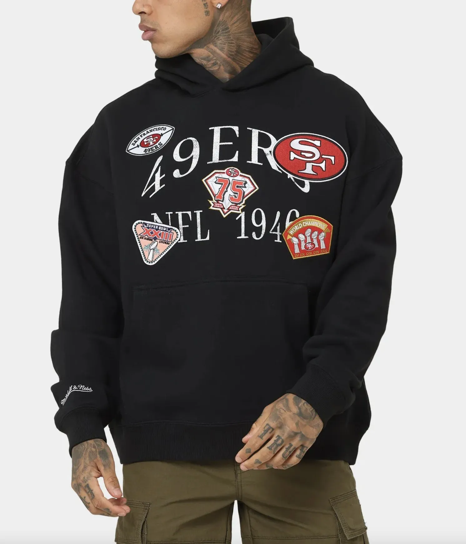 Mitchell&Ness  |Pullovers Street Style Long Sleeves Plain