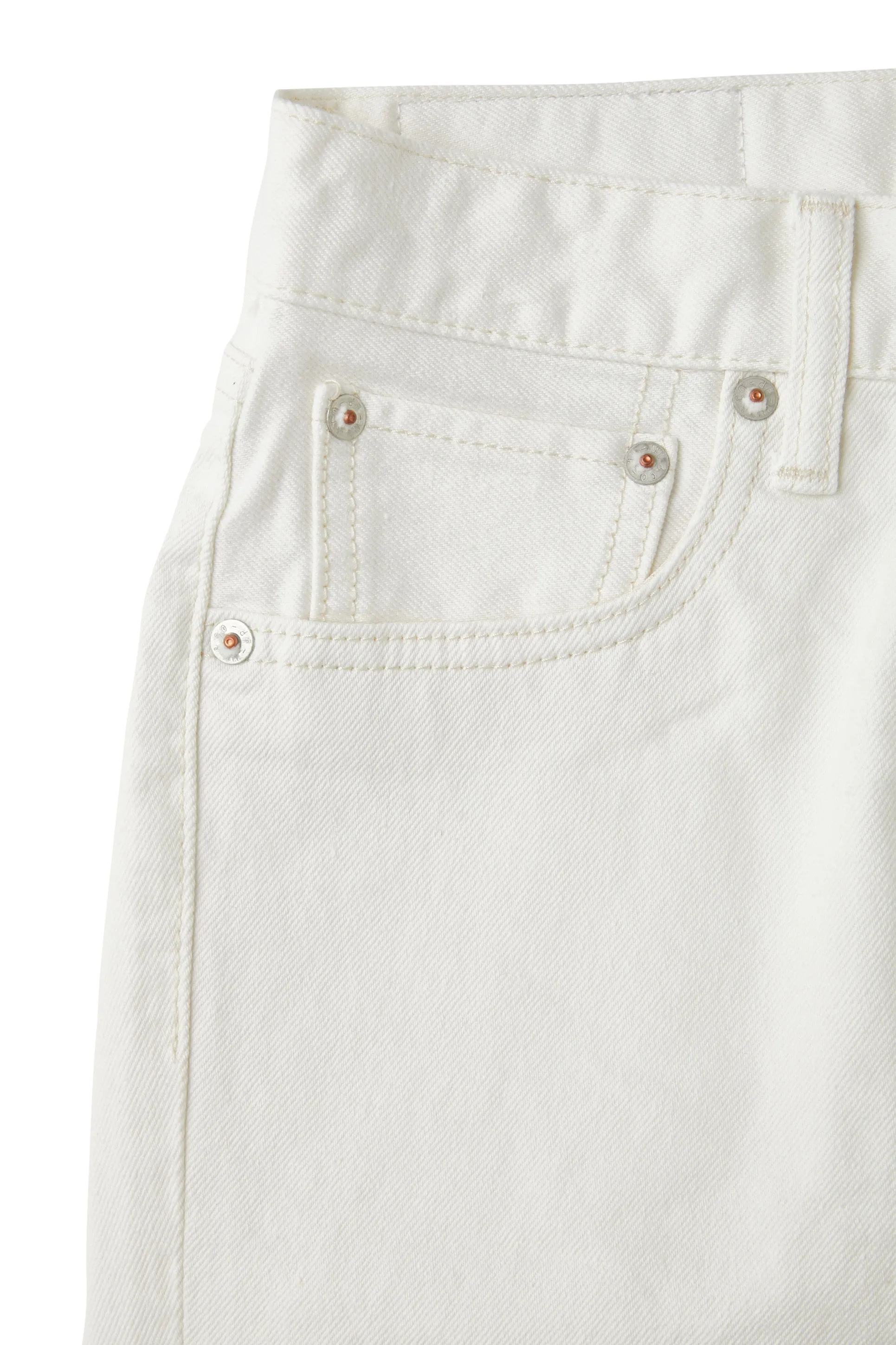 Moussy Denim Buffalo Skinny Jeans in White