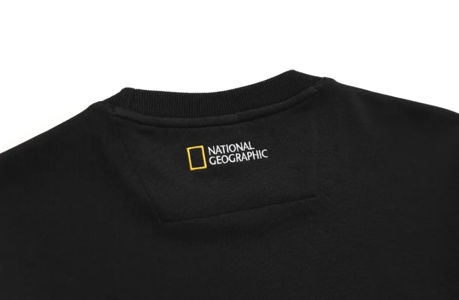 NATIONAL GEOGRAPHIC  |Unisex Street Style Long Sleeves Logo Sweatshirts