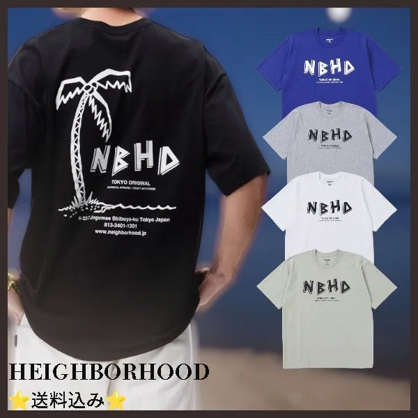 NEIGHBORHOOD  |Crew Neck Pullovers Unisex Street Style Plain Short Sleeves