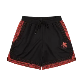 NERV Basketball Black and Red Shorts