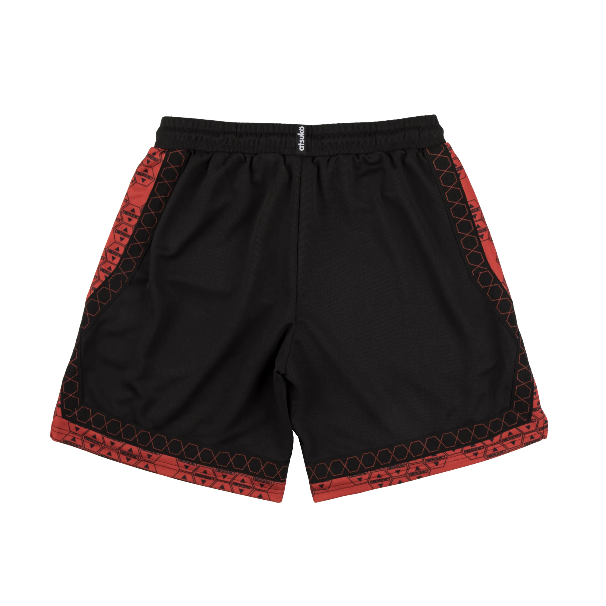 NERV Basketball Black and Red Shorts