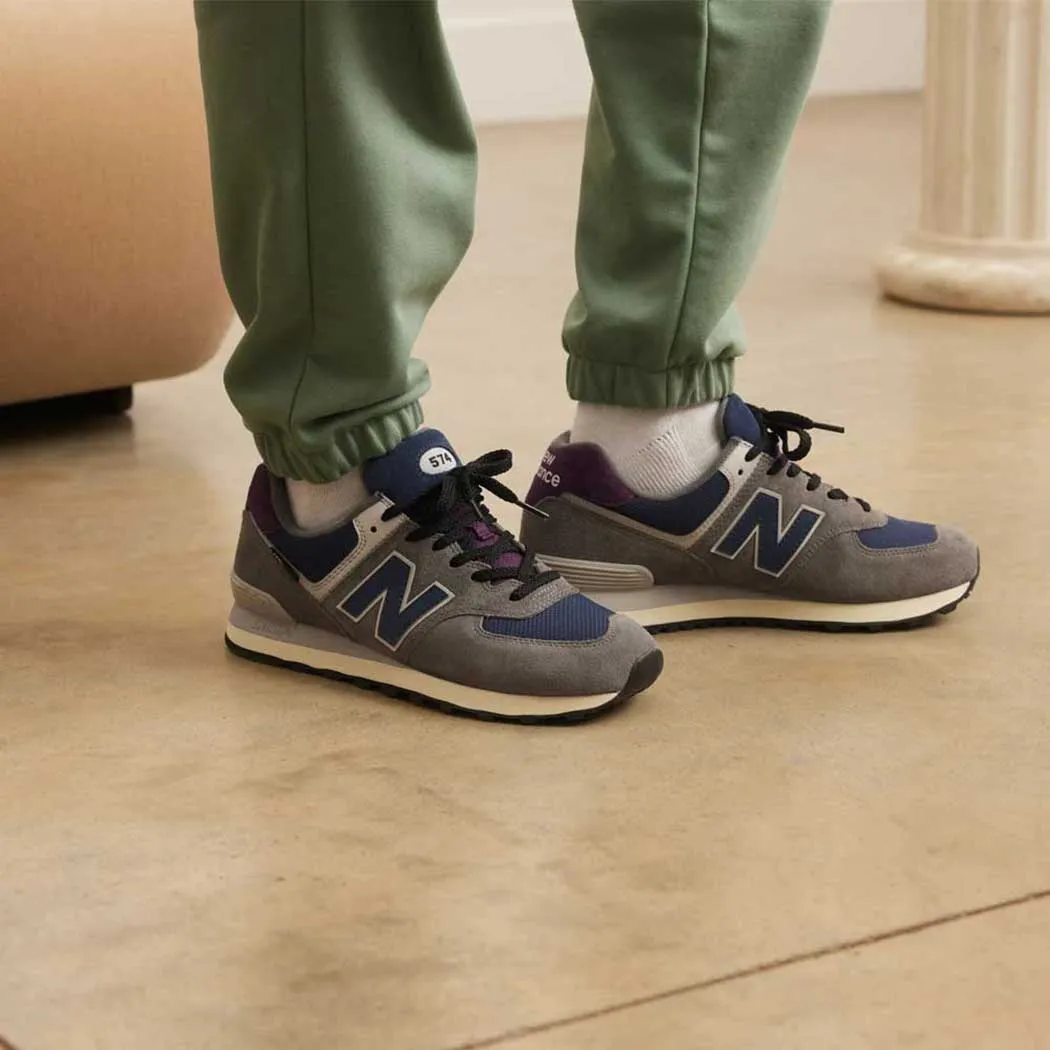 New Balance 574 Retro Sneaker Grey/ Navy (Men's)