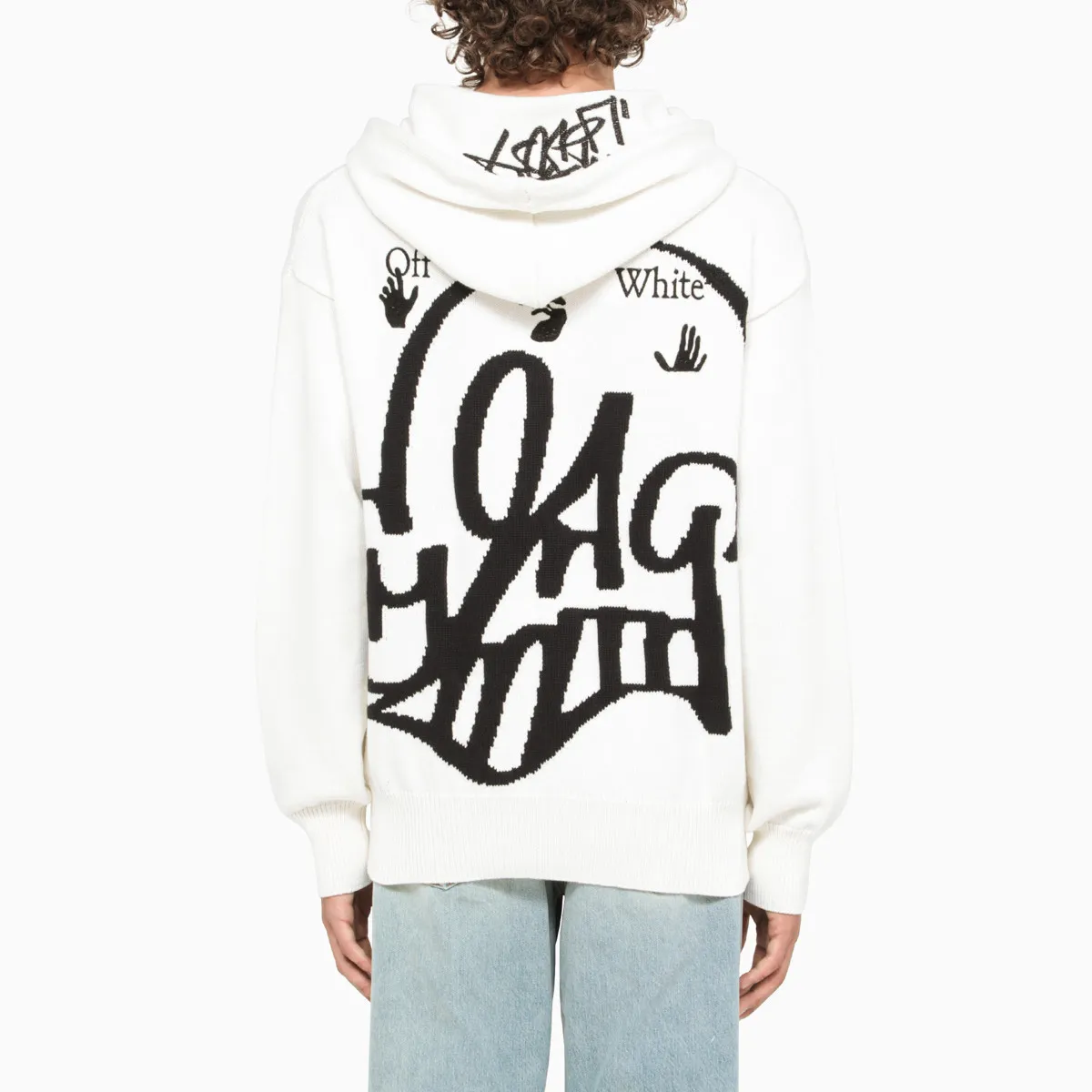 Off-White  |Pullovers Monogram Street Style Long Sleeves Cotton Logo