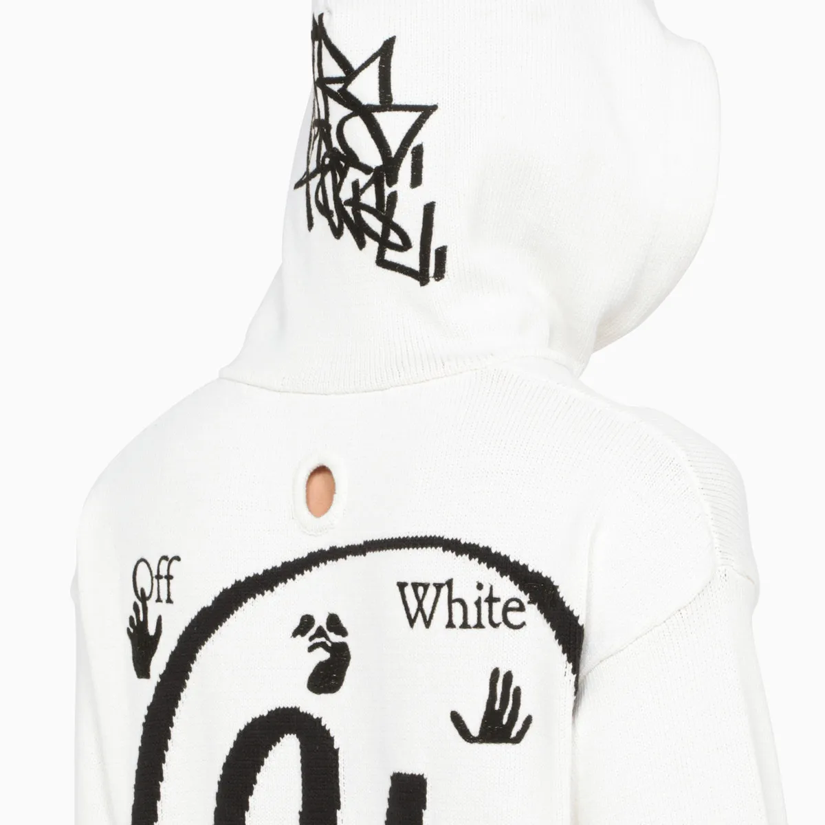 Off-White  |Pullovers Monogram Street Style Long Sleeves Cotton Logo