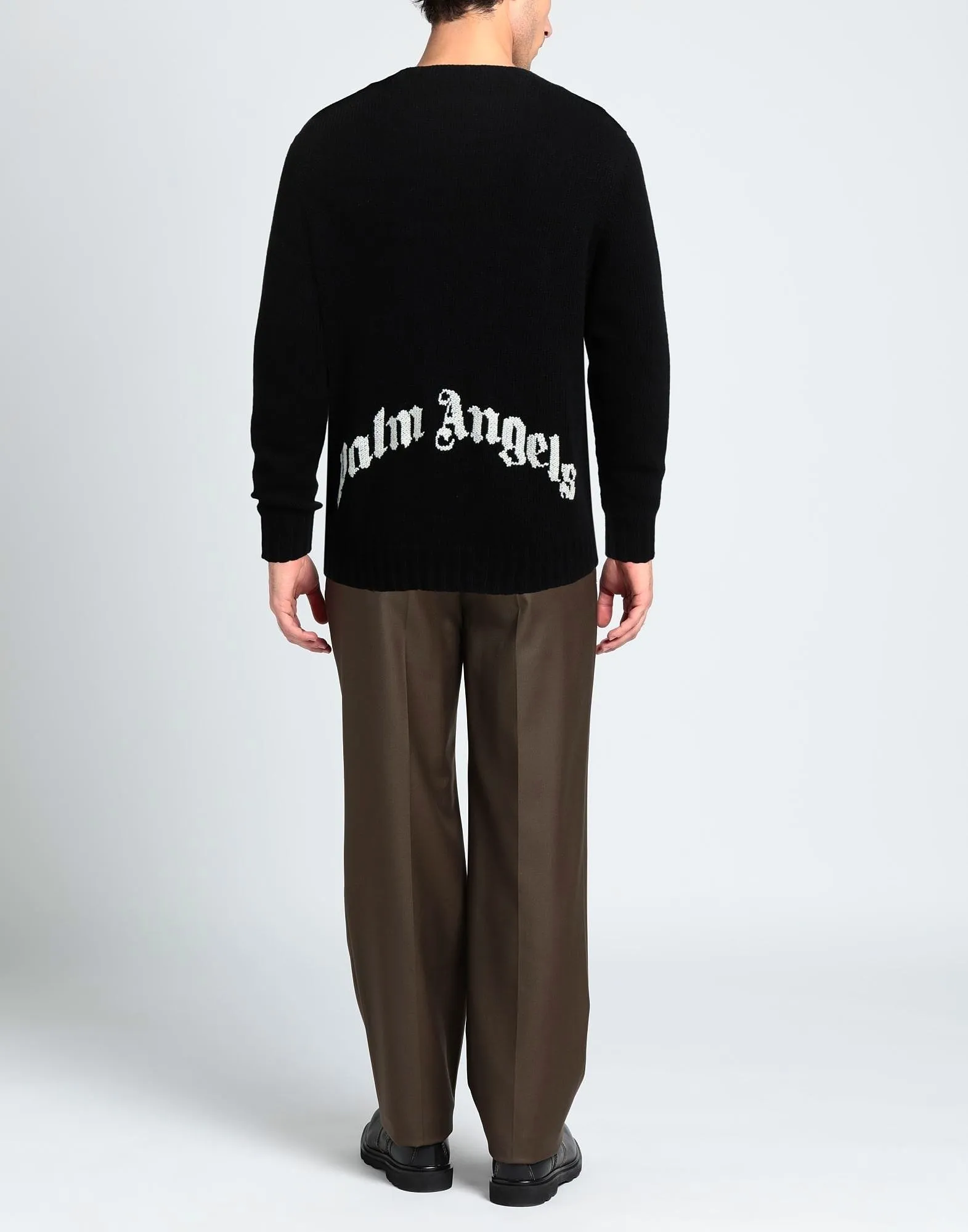 Palm Angels  |Crew Neck Pullovers Unisex Wool Street Style Long Sleeves