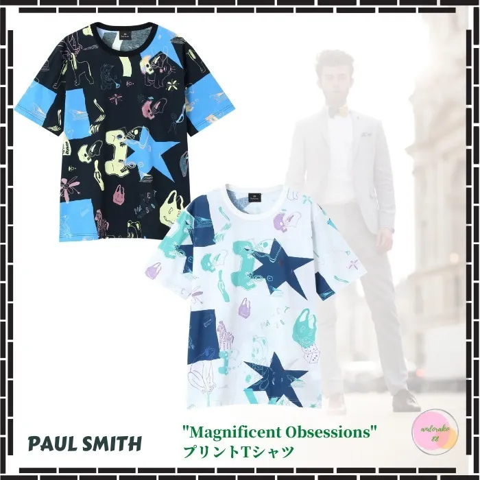 Paul Smith  |Crew Neck Pullovers Skull Star Street Style Cotton