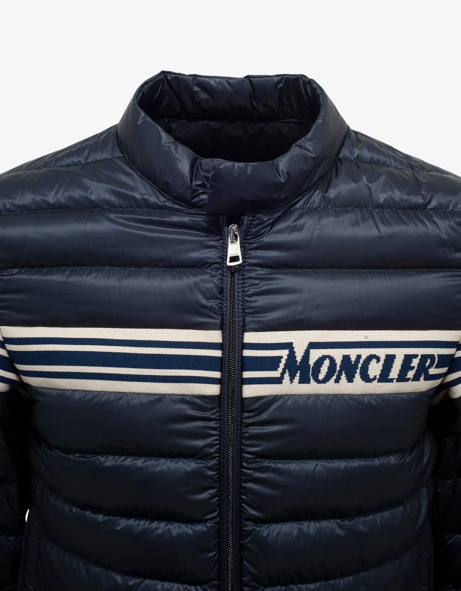 Renald Navy Blue Nylon Down Jacket