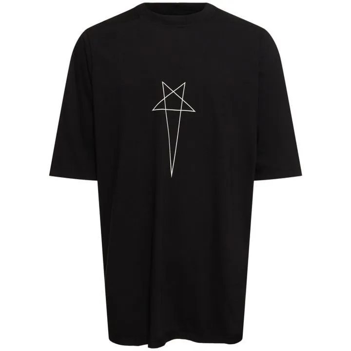 RICK OWENS  |Crew Neck Pullovers Star Street Style Cotton Short Sleeves