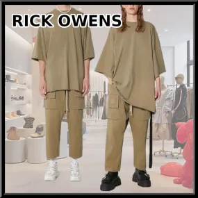 RICK OWENS  |Pullovers Unisex Street Style Plain Cotton Short Sleeves