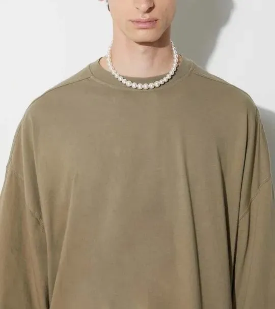 RICK OWENS  |Pullovers Unisex Street Style Plain Cotton Short Sleeves