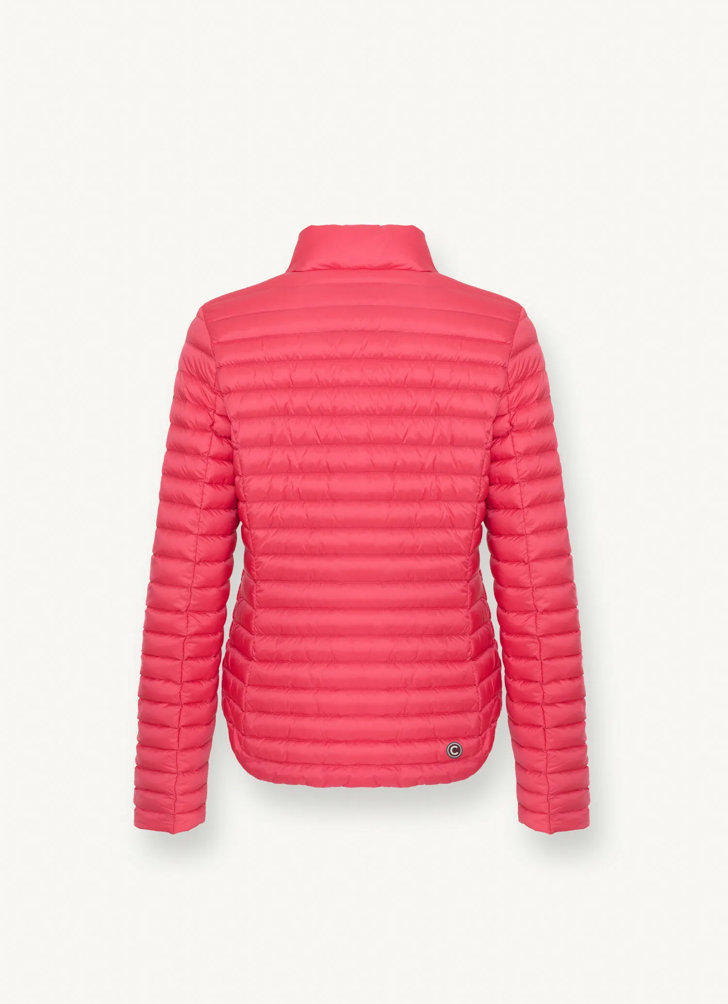 Rounded hem down jacket-