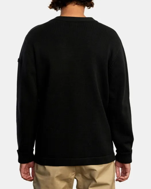 RVCA  |Long Sleeves Plain Logo Sweaters