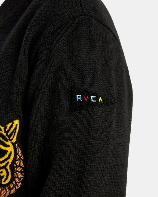 RVCA  |Long Sleeves Plain Logo Sweaters