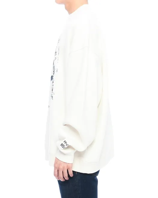 RVCA  |Long Sleeves Plain Logo Sweatshirts