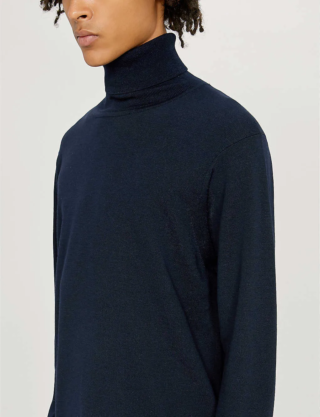 sandro  |Wool Long Sleeves Plain Sweaters