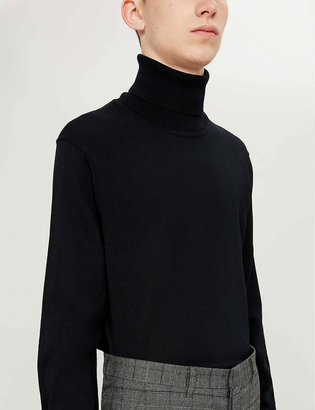 sandro  |Wool Long Sleeves Plain Sweaters