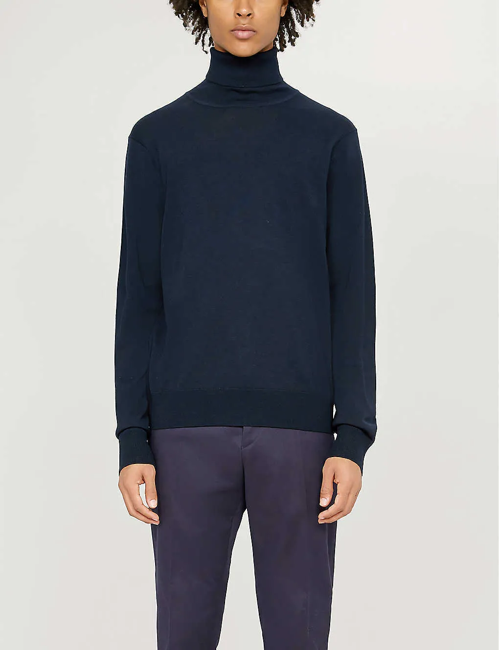 sandro  |Wool Long Sleeves Plain Sweaters