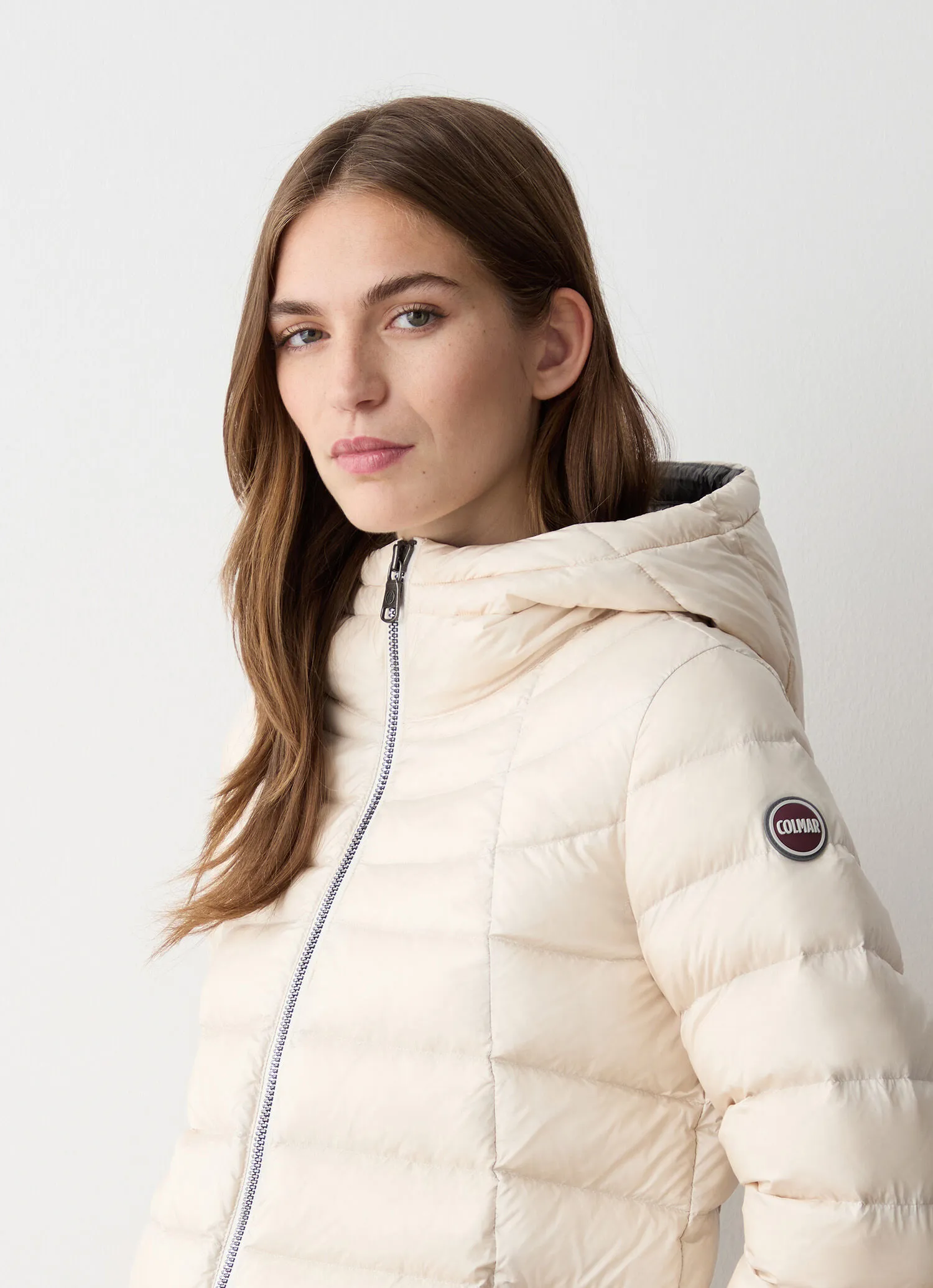 Slightly A-line down jacket-