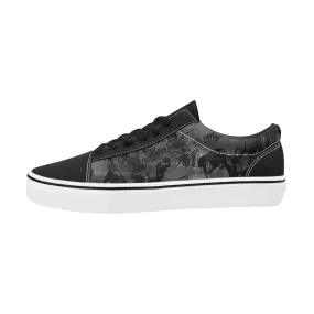 Streetart In The Shadows Men's Low Top Skateboarding Shoes