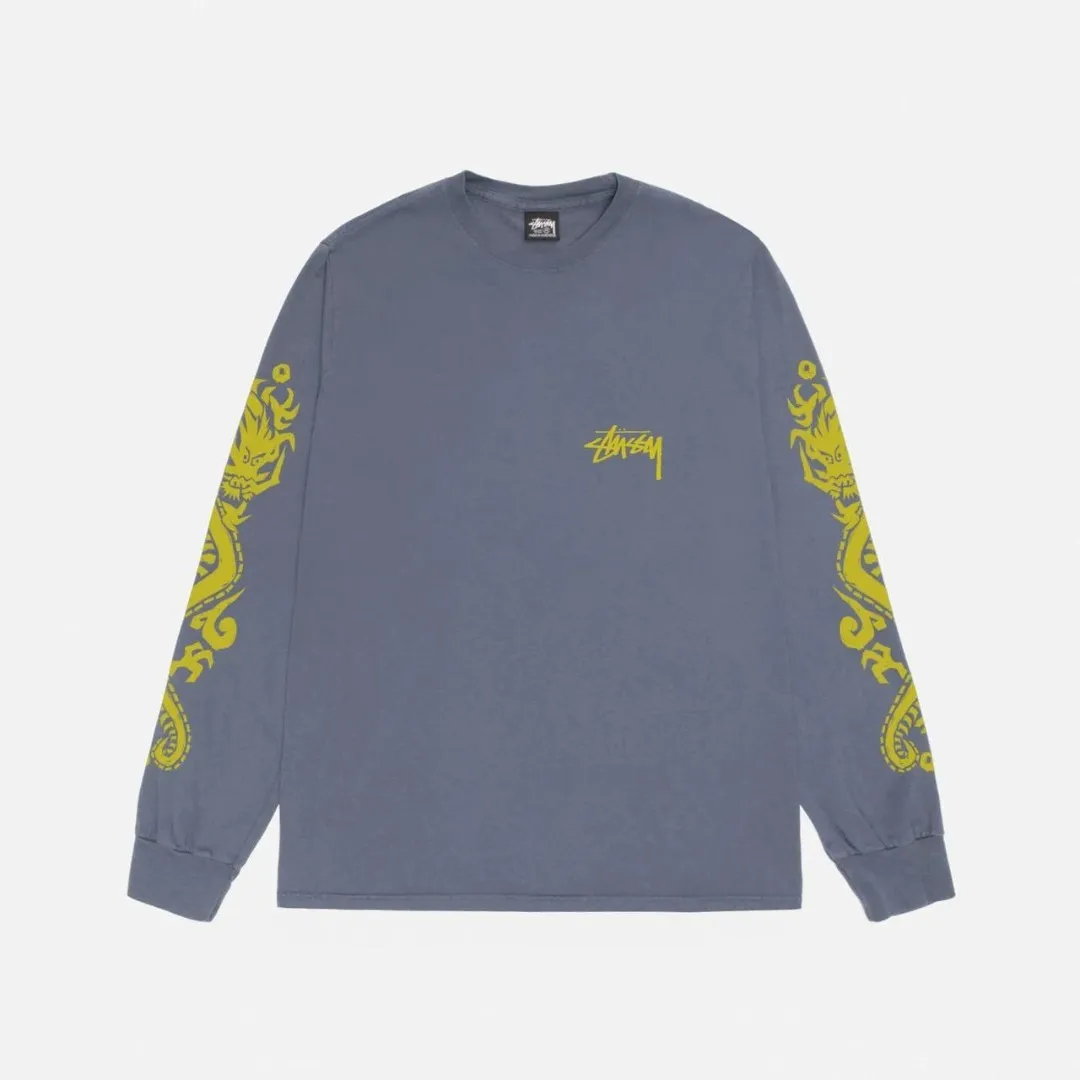 STUSSY  |Crew Neck Pullovers Long Sleeves Long Sleeve T-shirt Logo