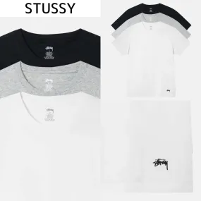 STUSSY  |Crew Neck Pullovers Unisex Street Style Cotton Short Sleeves