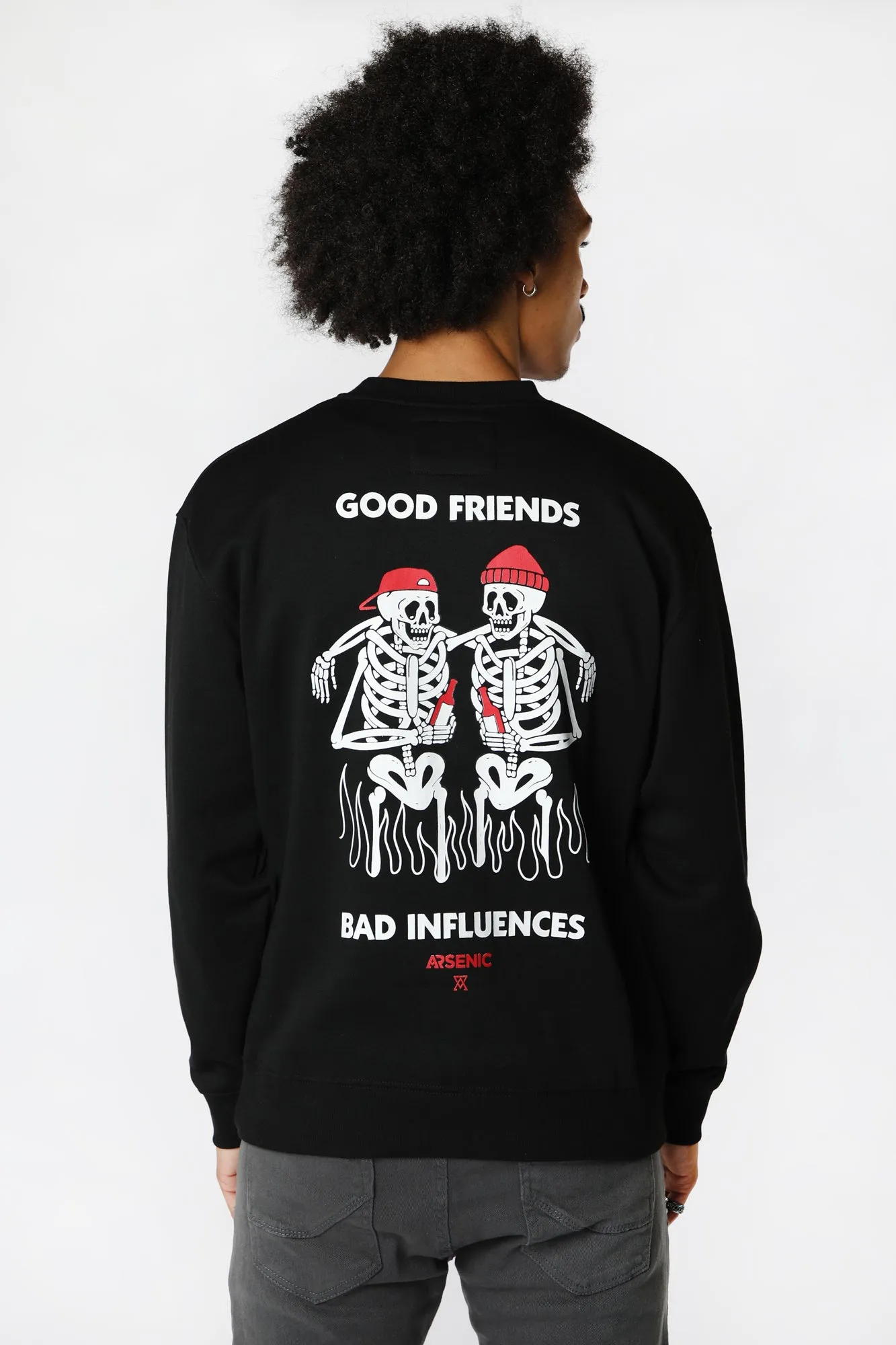 Sweatshirt Imprimé Bad Influences Arsenic Homme