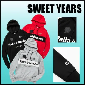 SWEET YEARS  |Pullovers Unisex Street Style Long Sleeves Plain Cotton