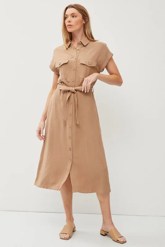 Tulum Midi Shirt Dress