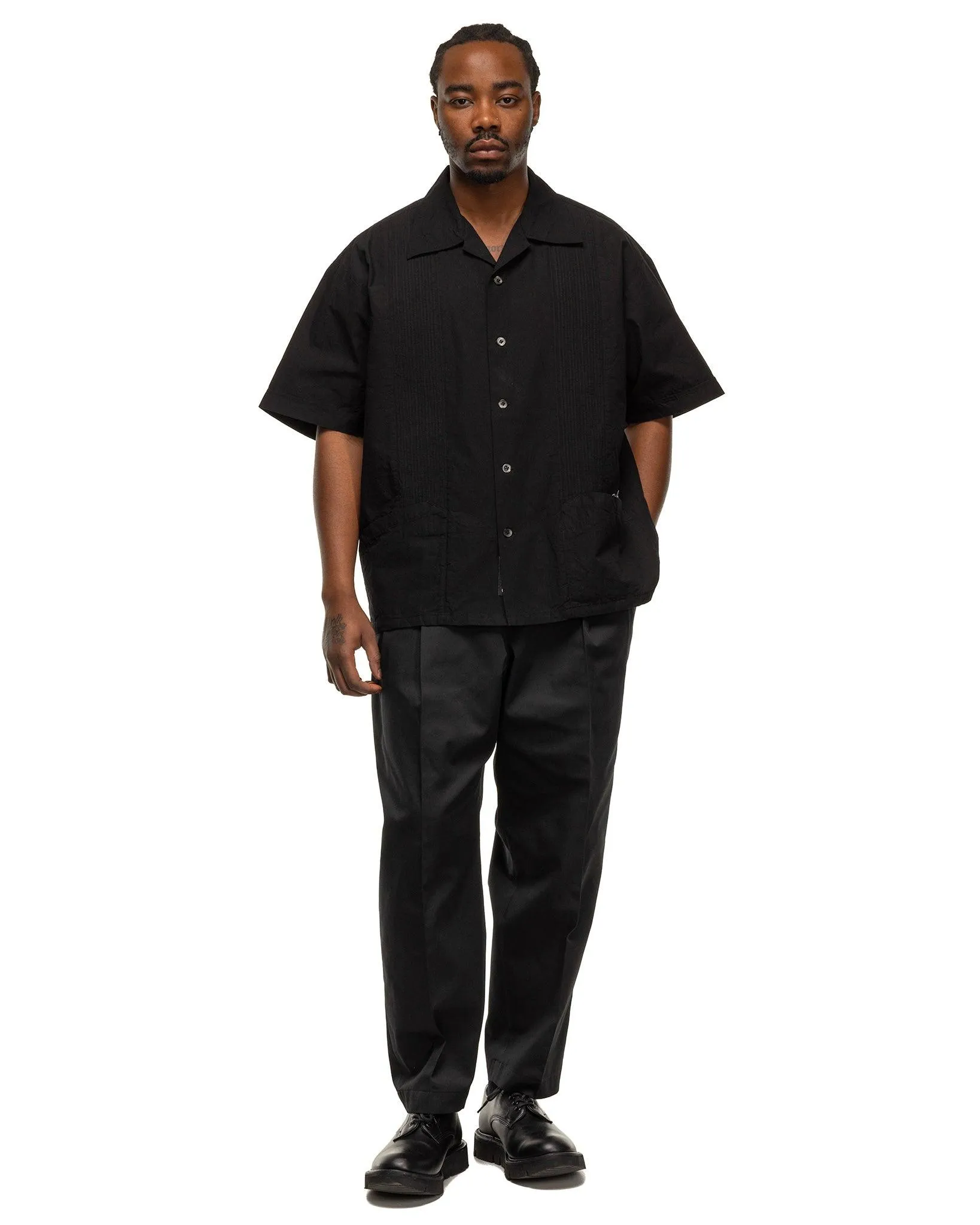 Two Tuck Pants Black