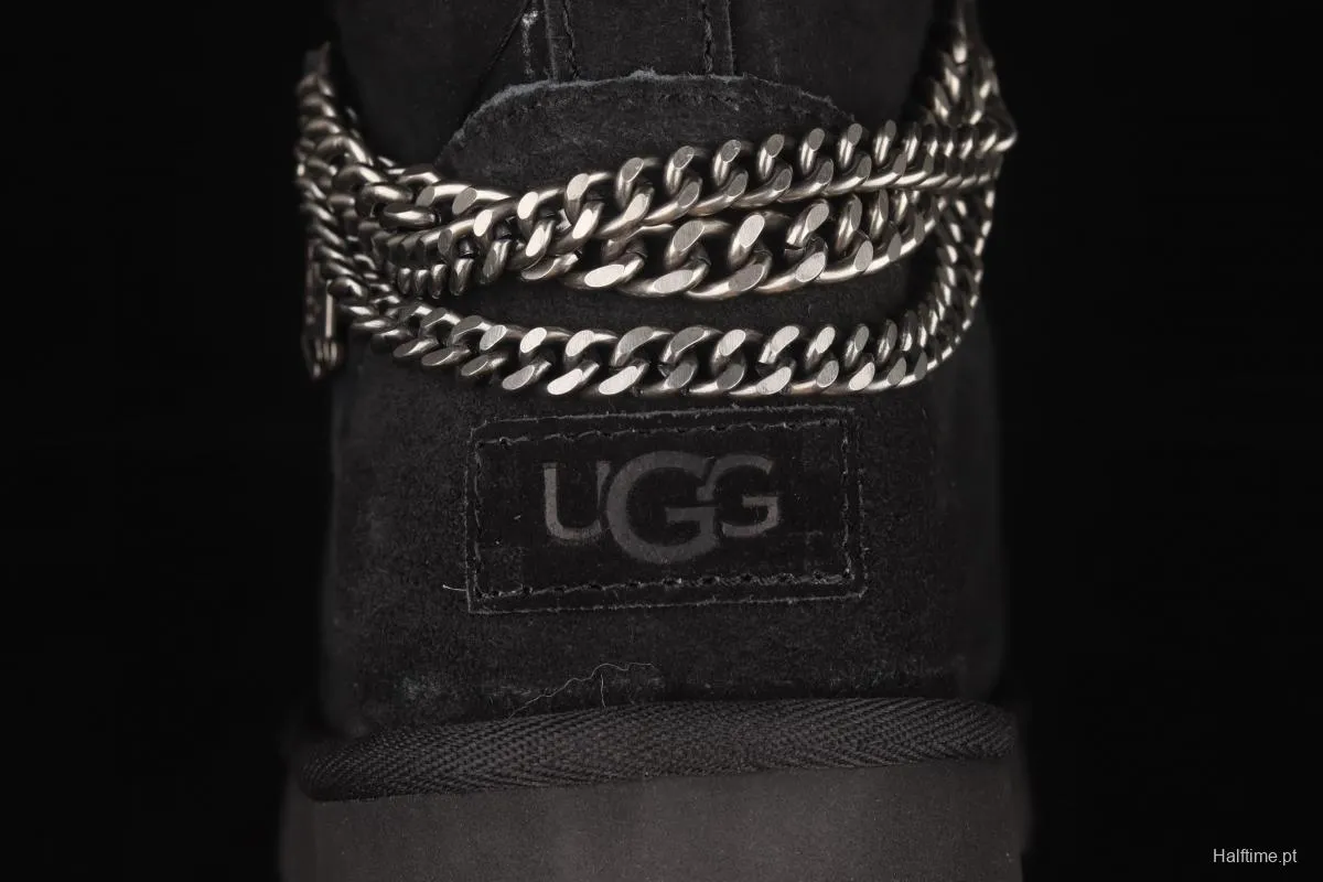 UGG Mini Bailey Button II outdoor snow boots in metal chain 1123668