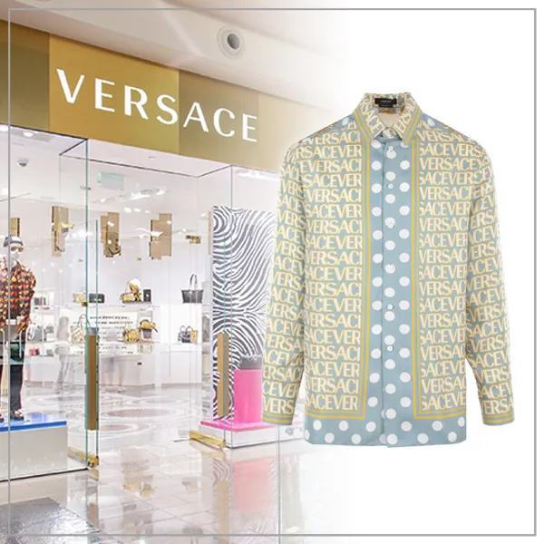 VERSACE  |Silk Long Sleeves Luxury Shirts