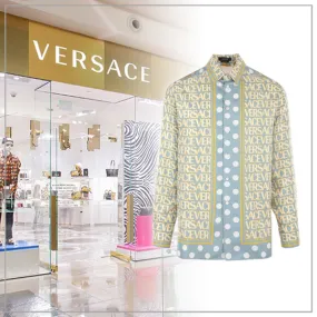 VERSACE  |Silk Long Sleeves Luxury Shirts