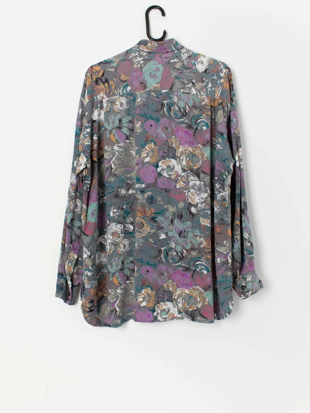 Vintage 90s abstract shirt with long sleeves – XL